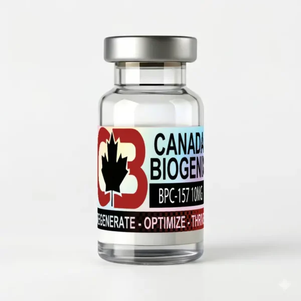 BPC-157 10 mg tissue repair research peptide vial from Canada Biogenix