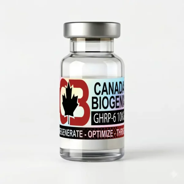 GHRP-6 10 mg research vial from Canada Biogenix