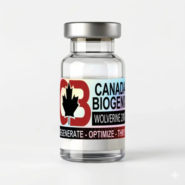 Canada Biogenix Wolverine 20 mg BPC-157 and TB-500 research blend vial