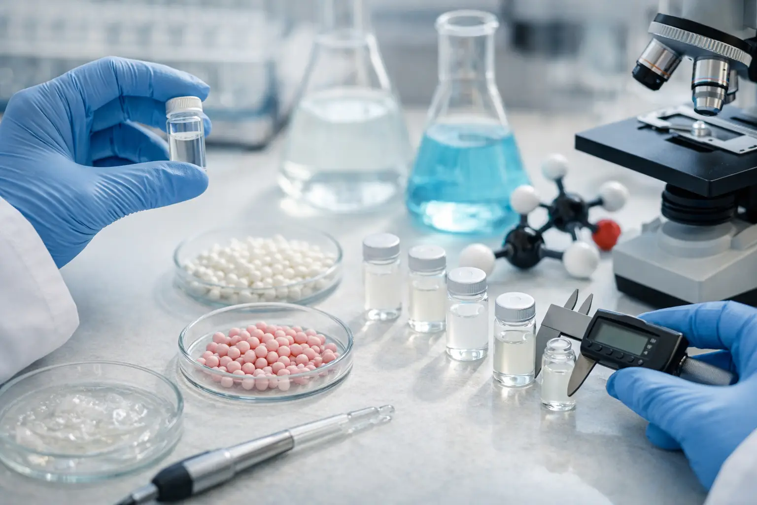Cosmetic Peptide Research Materials Quality Checks